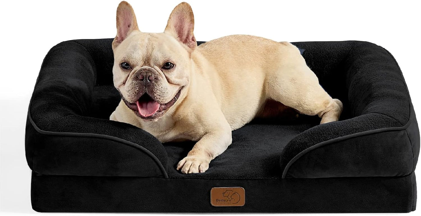 Bedsure Orthopedic Dog Bed for Medium Size Dogs - Comfort & Support