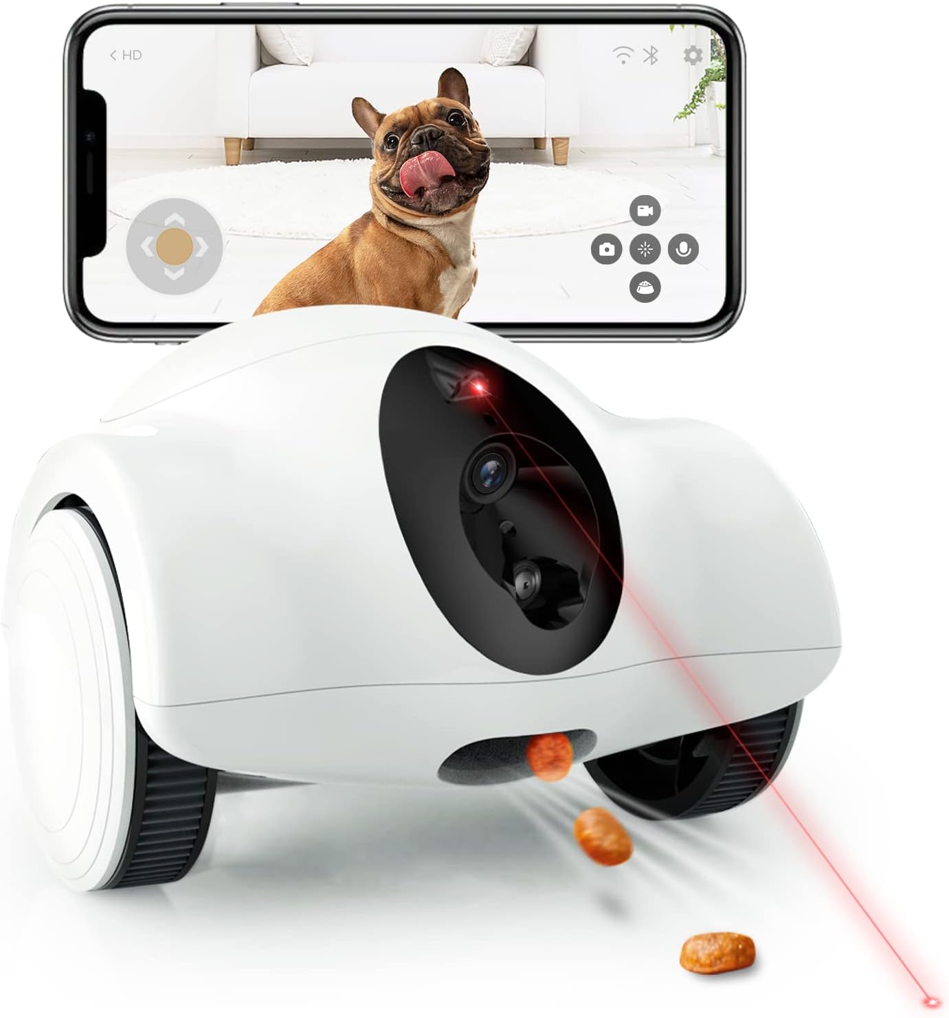 GULIGULI Smart Pet Camera: Treats, HD Viewing & No Fees