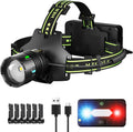 Ultra Bright Rechargeable Headlamp, 9 Modes, Waterproof - Ideal for Outdoor Activities!