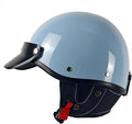 Half Motorcycle Helmet Retro Open Face for Men Women - DOT Approved