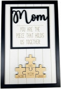 Personalized Mom Puzzle Sign with Custom Kids Names - Thoughtful Gift