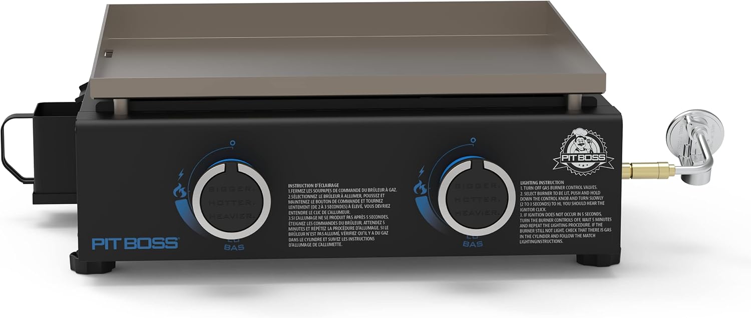 Pit Boss 10960 2-Burner Tabletop Griddle for Outdoor Cooking