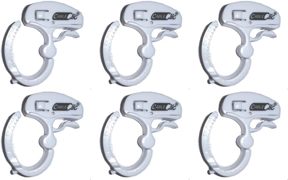 Organize with Ease: Cable Clic Micro Clips (Pack of 6)