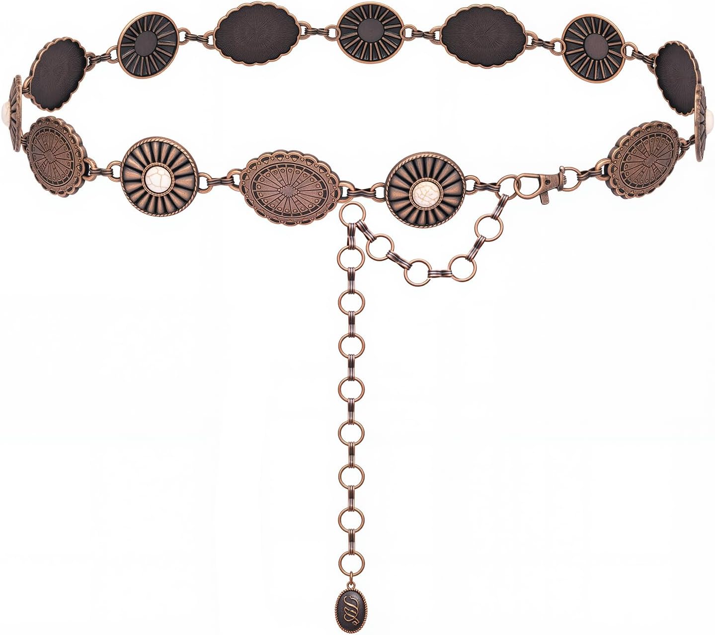 Montana West Large Western Concho Metal Belts for Women Cowgirl