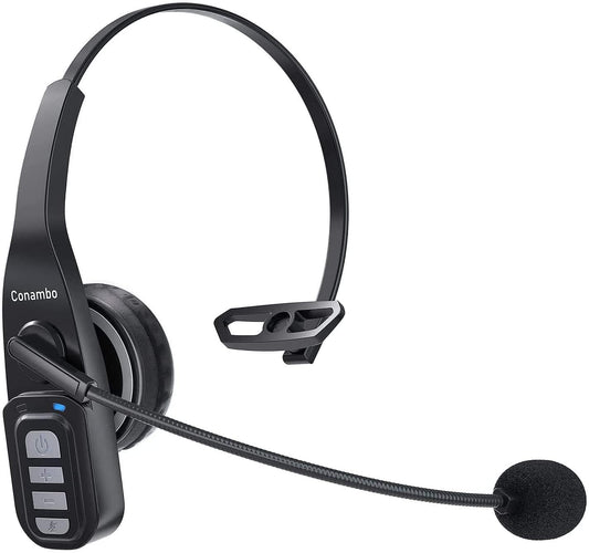 Conambo Bluetooth Headset: Noise Cancelling, 22Hrs Talk Time