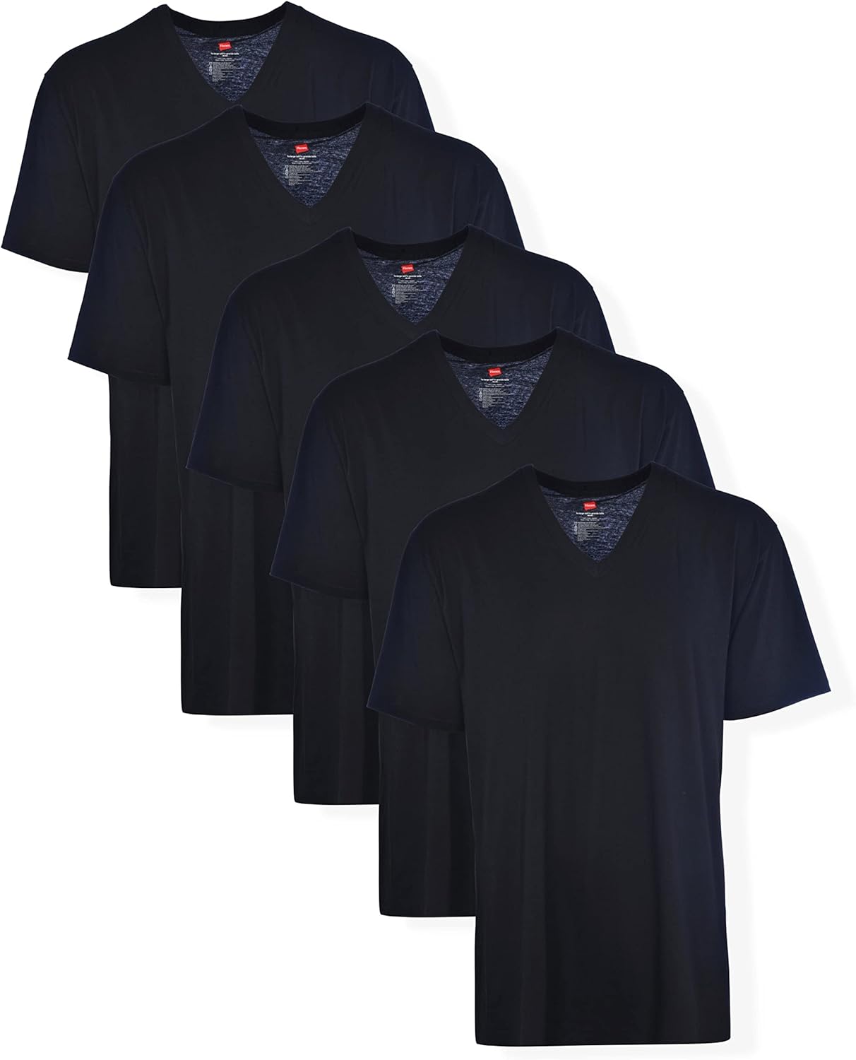 Hanes Mens Tall V-Neck Undershirts for Comfortable Layering