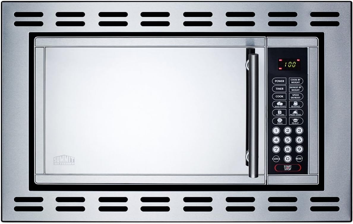 Summit 24 OTR Microwave Stainless Steel - Efficient Cooking