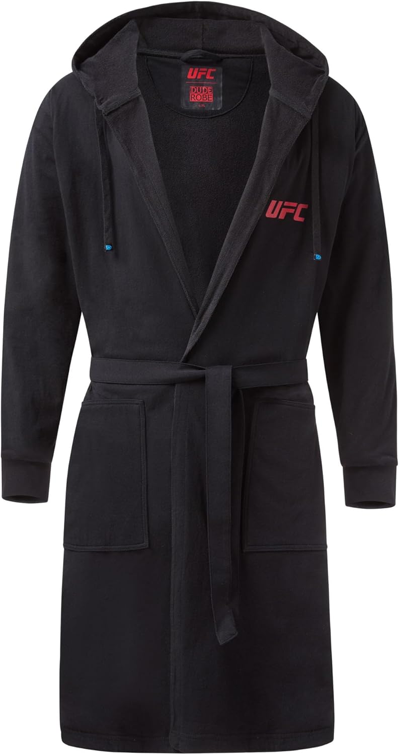 DudeRobe Mens Hooded Bathrobe: Soft, Comfy & Absorbent Cotton