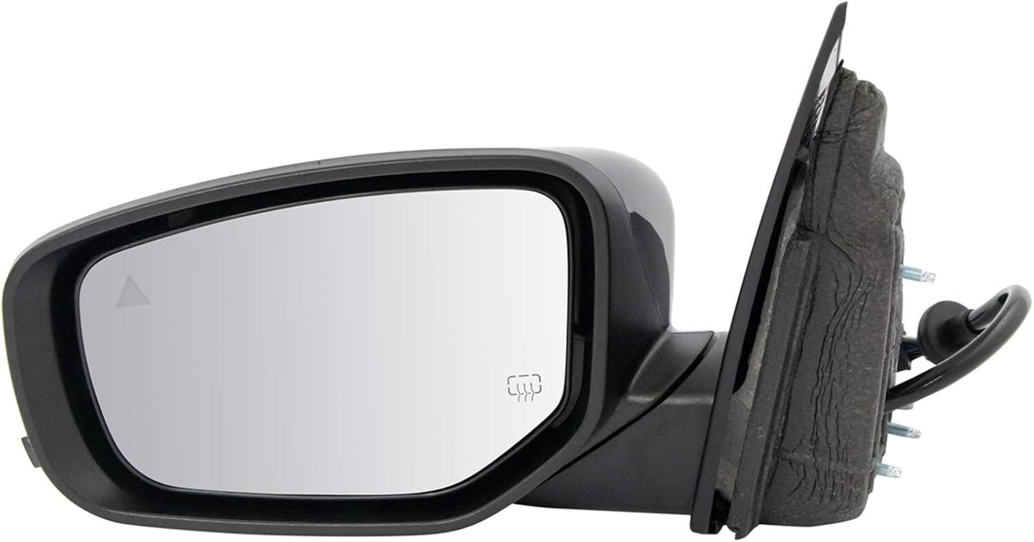 TRQ Left Mirror Power with Heat and Turn Signal for Dodge Dart