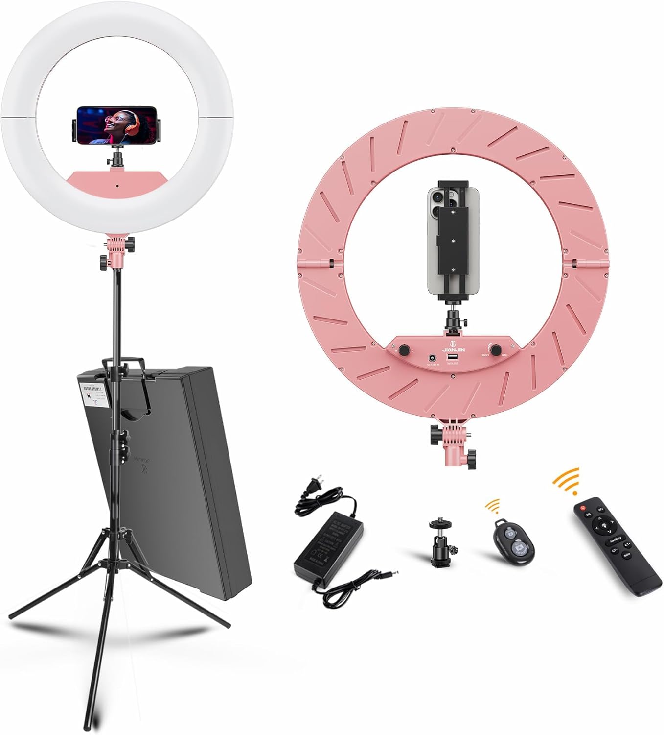 18 Inch Dimmable LED Ring Light Kit for Perfect Self-Portraits