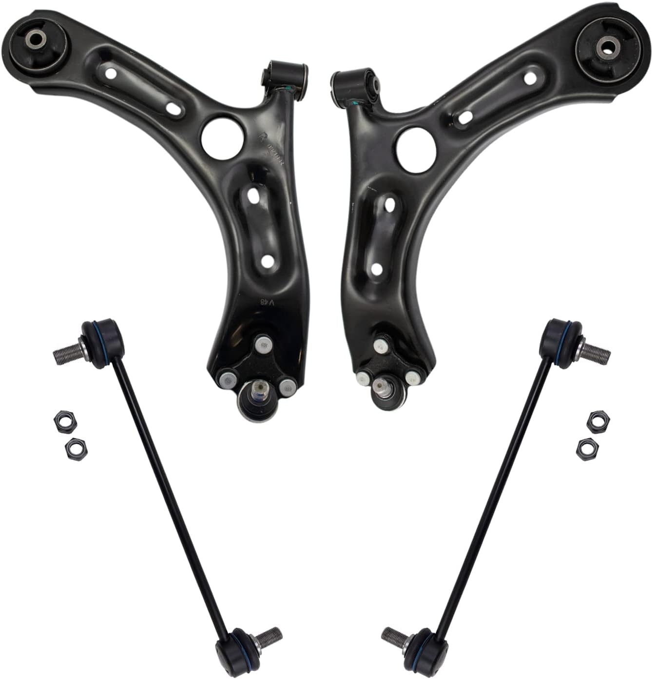 TRQ Front Suspension Kit Control Arm with Ball Joint for Tucson