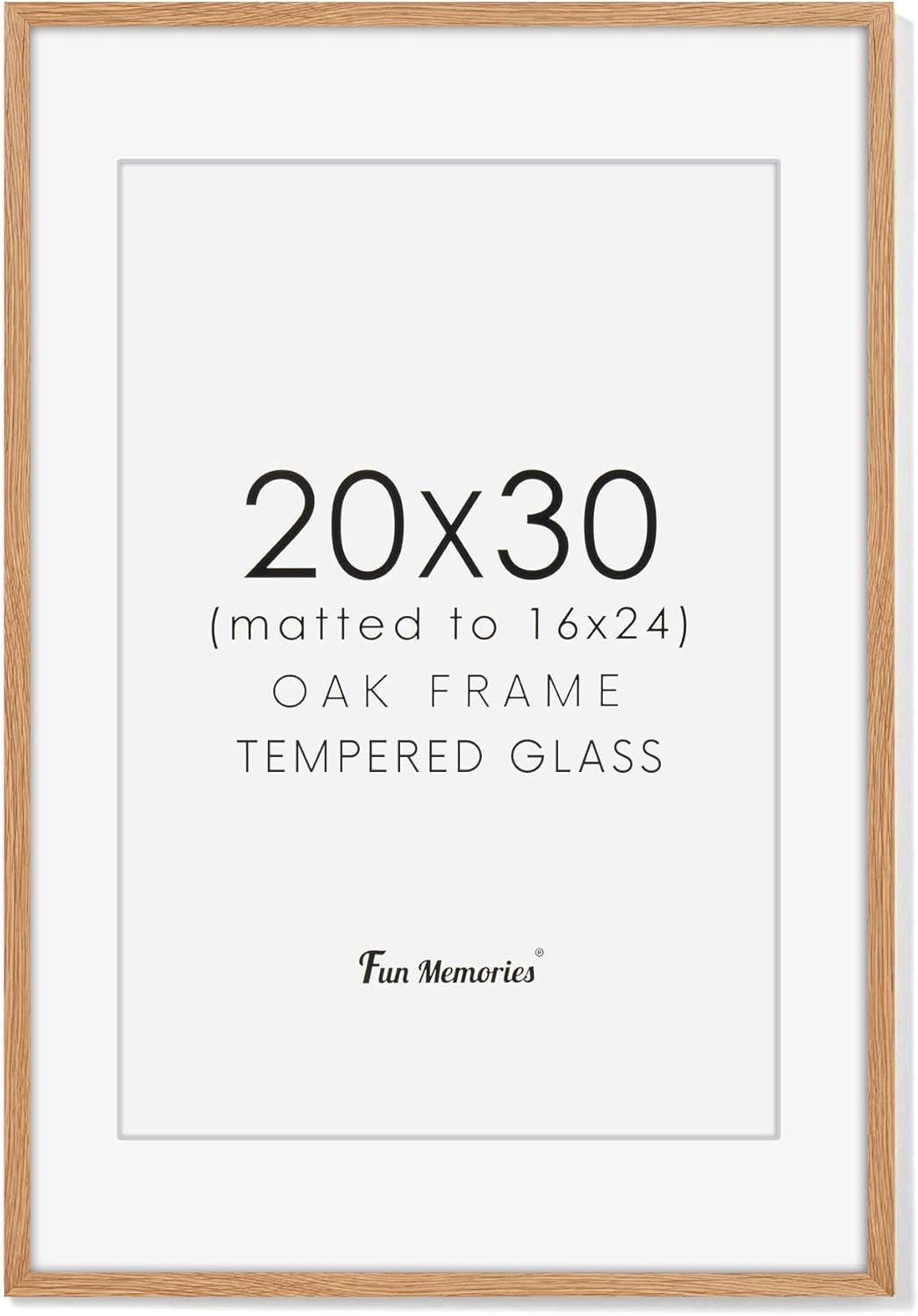 20x30 Picture Frame in Rustic Oak Wood for Stylish Decor