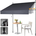 Manual Retractable Awning 138 in W x 118 in H - Adjustable Patio