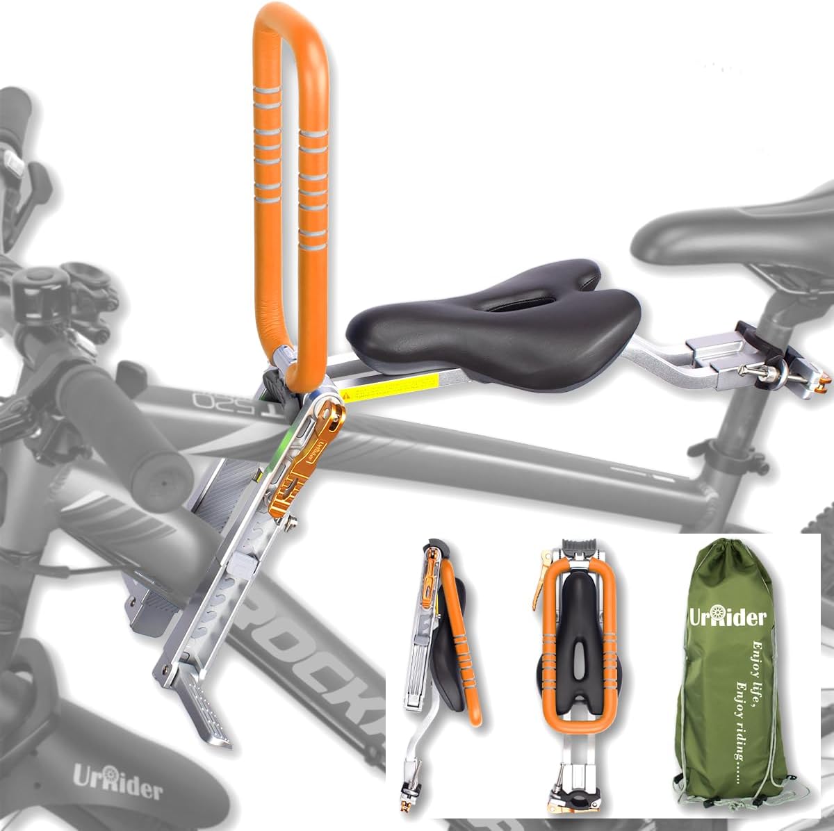 UrRider Child Bike Seat for Kids 2-6 Years, Portable