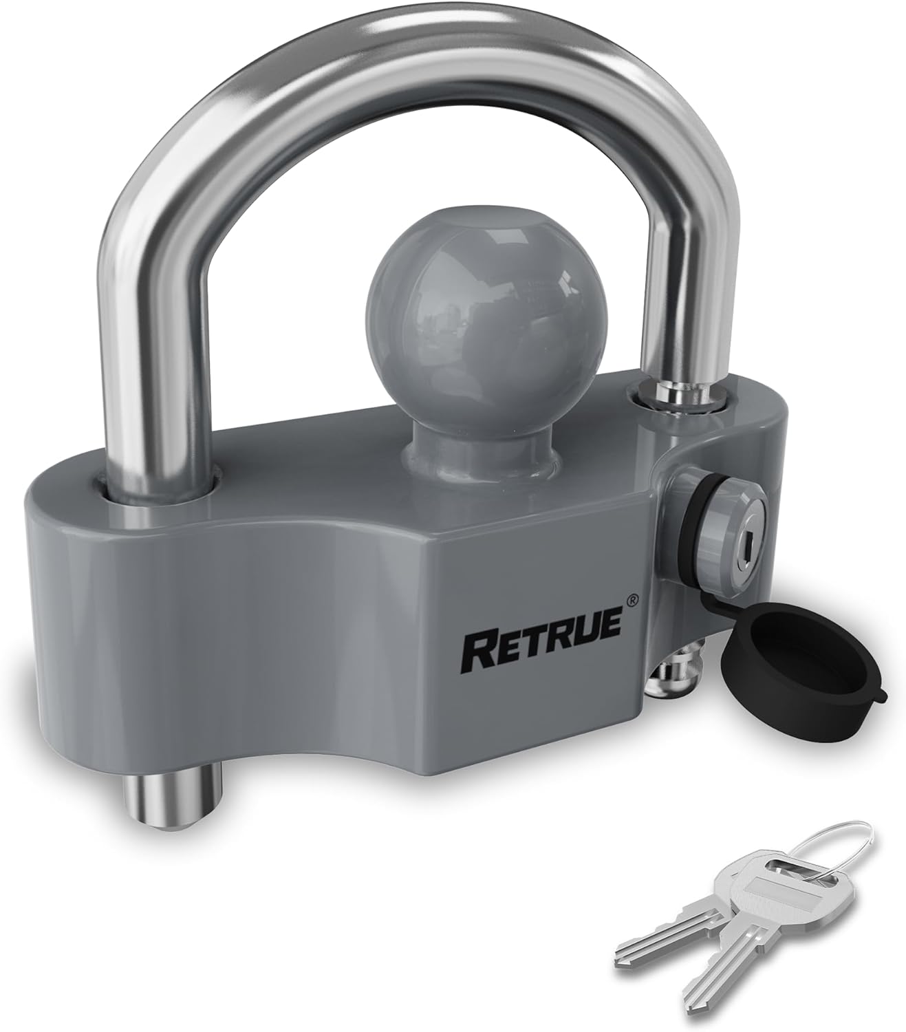 RETRUE Heavy-Duty Universal Coupler Lock for Trailer Security