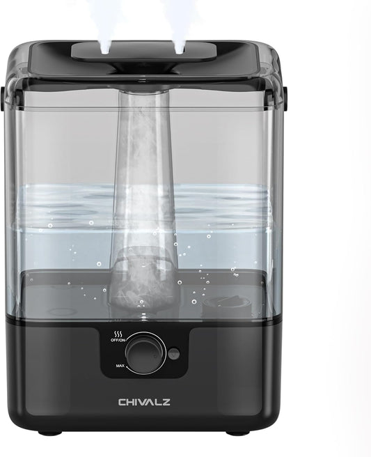 CHIVALZ Cool Mist Humidifiers for Bedroom, 6L Large Capacity