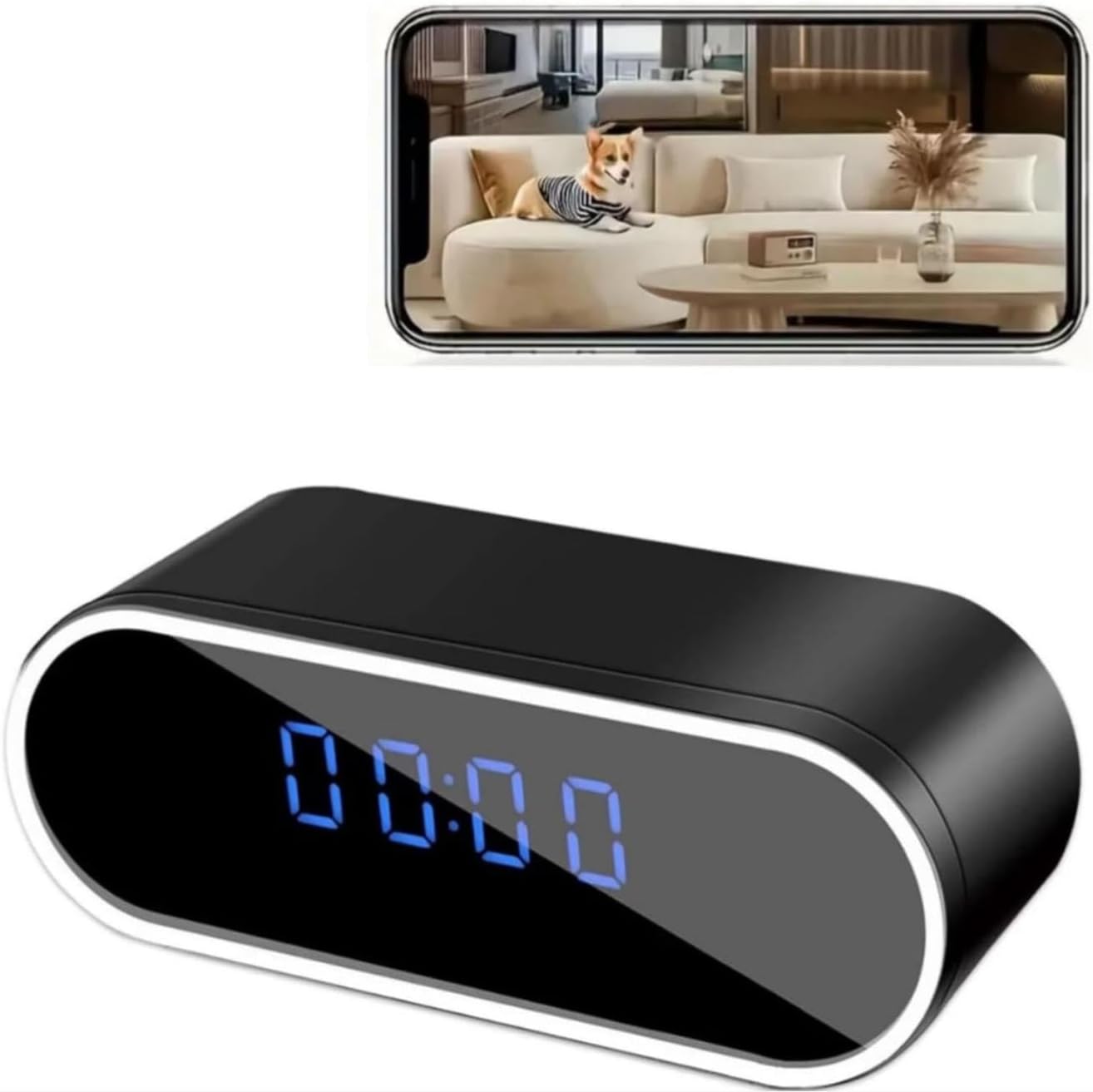 Clock Camera 1080P Wireless Security Nanny Camera for Home