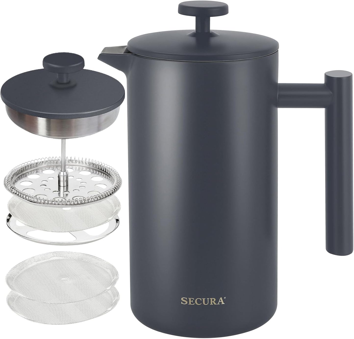 Secura French Press Coffee Maker: Unbreakable Stainless Steel