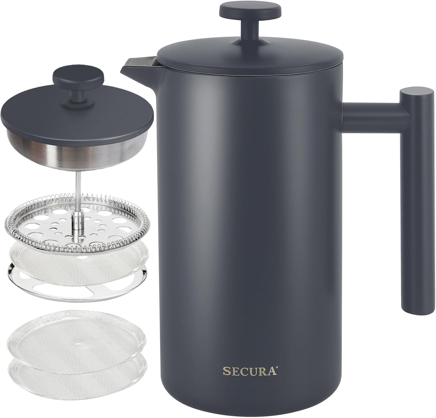 Secura French Press Coffee Maker: Unbreakable Stainless Steel
