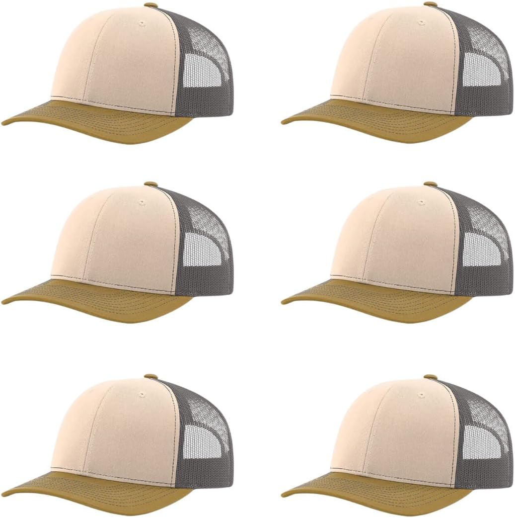 Richardson 112 Classic Six-Panel Adjustable Snapback Trucker Cap