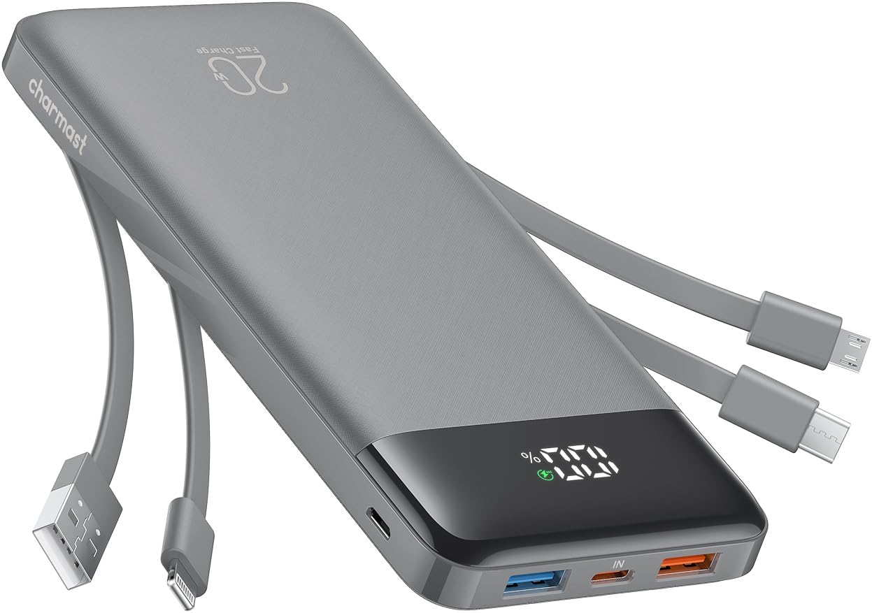 Charmast 20000mAh Power Bank: Fast Charge On-The-Go!