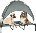 Elevated Outdoor Dog Bed with Removable Canopy - Cooling Shade