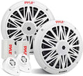 Pyle 200W Marine Speaker System - Weather Resistant Dual 6.5 Outdoor Speakers