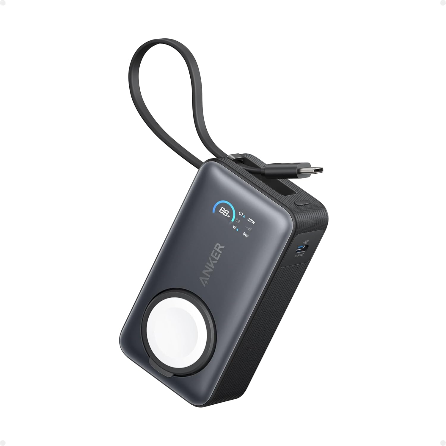 Anker MagGo 10,000mAh Power Bank - Certified Compact Charger