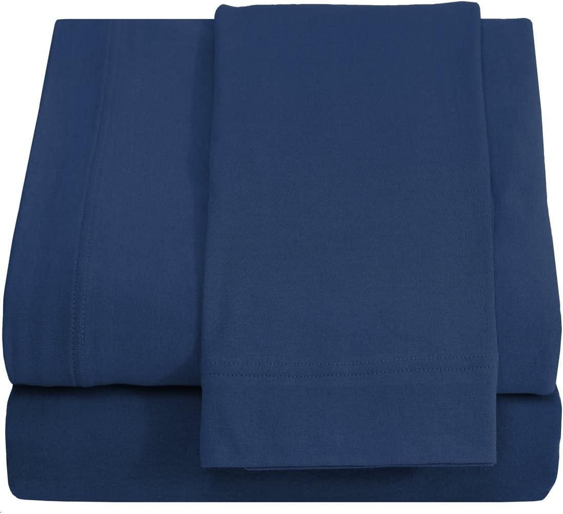 Twin XL Cotton Jersey Sheets Set for Comfortable Sleep