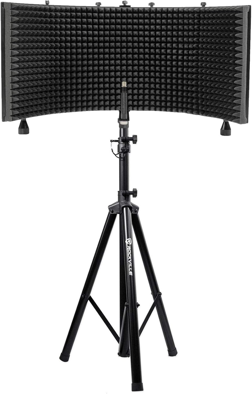 Rockville Recording Studio Bundle with Mic Isolation Shield & Stand