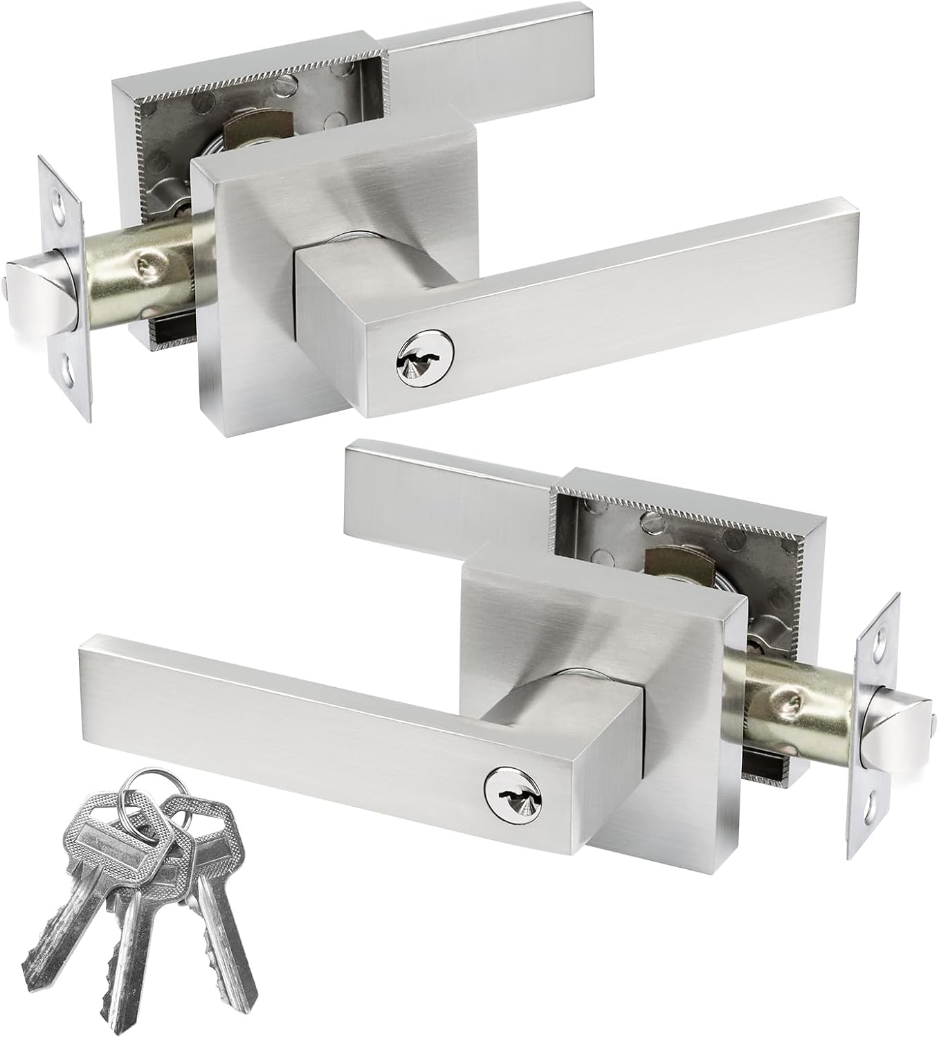 JO.KO Entry Door Lock Set - Heavy Duty Privacy Locking Knob