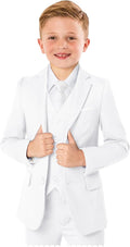 Boys Formal Suit 5-Piece Set for Toddlers to Teens - Complete Tuxedo