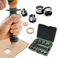12 in 1 Gasket Punch Set with Sharp Leather Hole Punches - Precise