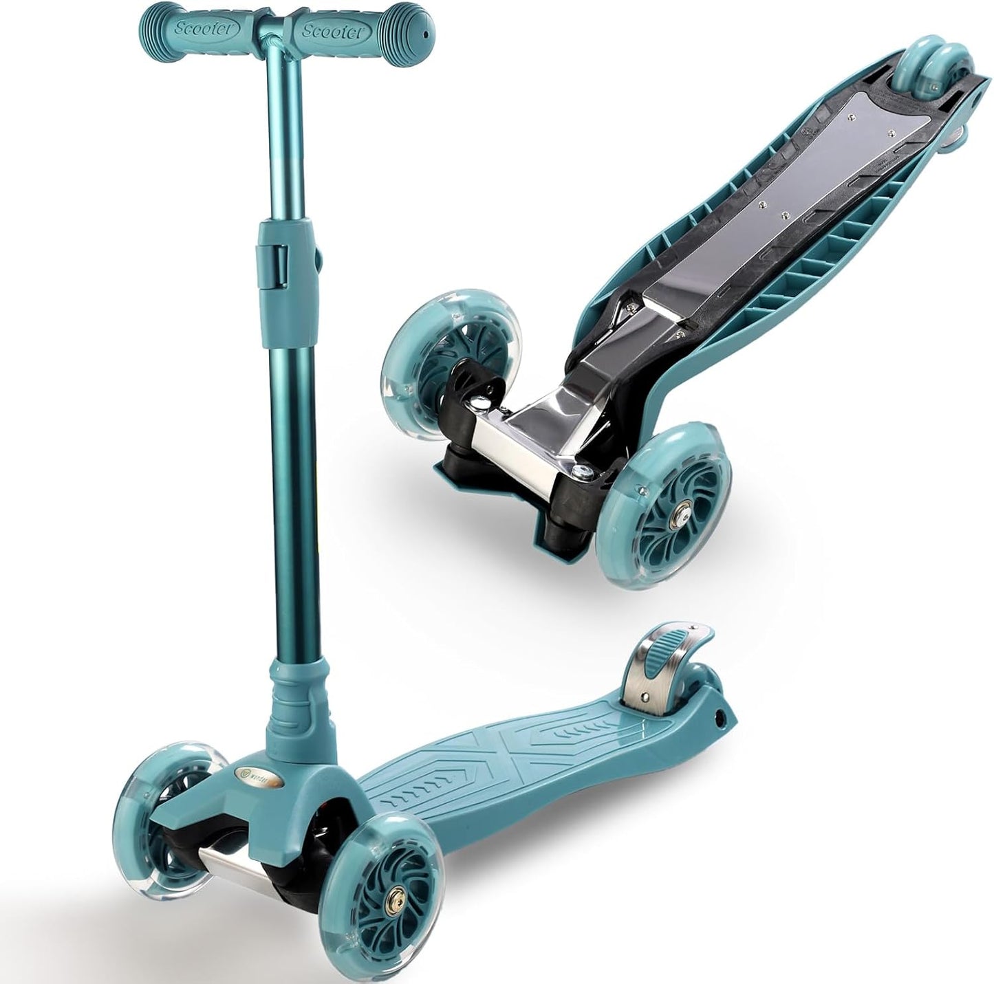 3 Wheel Scooter for Kids Ages 6-12 with Light Up Wheels