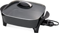 12ft Electric Skillet with Glass Cover - Versatile Family Skillet