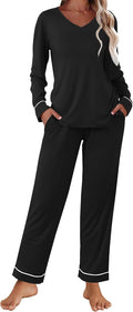 Ekouaer Womens Pajama Sets 2 Piece Lounge Set - Soft, Cozy Fit