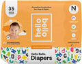 Hello Bello Diapers Newborn 35 Count Alphabet Soup Design - Soft