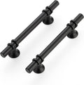 6-3/8 in Cabinet Pulls Matte Black - 20 Pack Durable Kitchen Handles