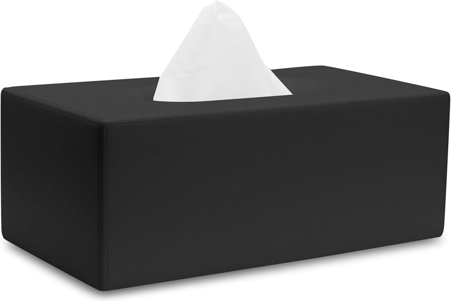 Matte Black Tissue Box Cover for Home, Office, and More