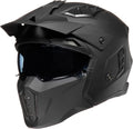 ILM Open Face Motorcycle 3/4 Half Helmet - Vintage Retro with Visor
