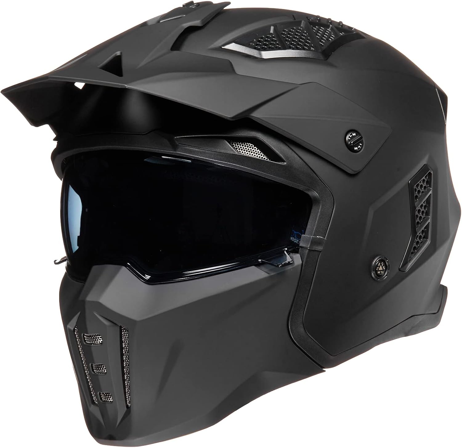 ILM Open Face Motorcycle Helmet for Men and Women, Vintage Style