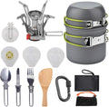 Compact Camping Cookware Set - 16 Pieces