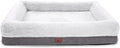 Orthopedic Dog Bed for Large Dogs with Bolster Sides Design