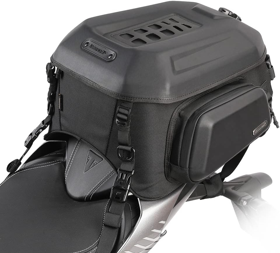 Rhinowalk Motorcycle Tail Bag Expandable Waterproof Luggage