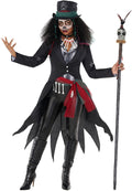 Voodoo Priestess Costume for Women - Tailcoat Set with Top Hat