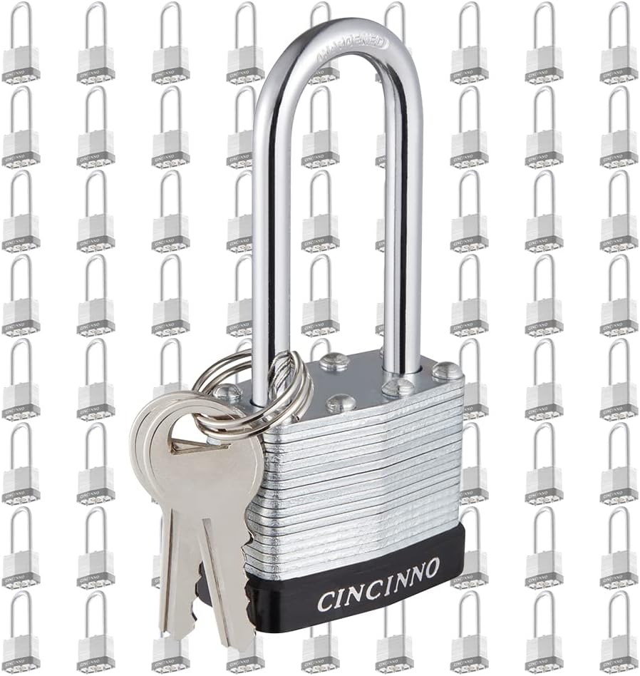 Heavy Duty Laminated Steel Padlock with Key for Security Needs