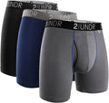 2UNDR Swing Shift Boxer Brief 3 Pack - Soft Modal Support Briefs