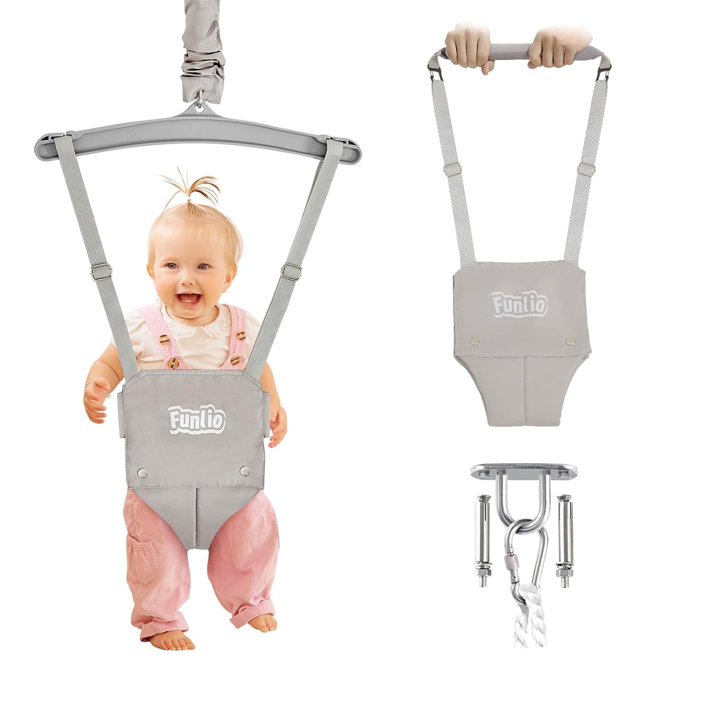 FUNLIO 2 in 1 Baby Jumper & Walking Harness for Infants