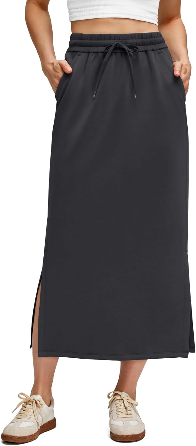 G4Free Smoofit Maxi Skirt for Women with Chic Side Slits