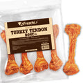 Natural Turkey Tendon Bone (L) 10 oz - Hypoallergenic Long-Lasting